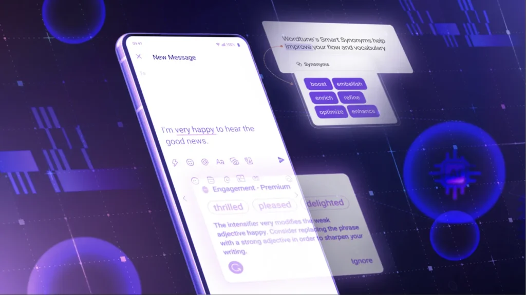 Imagem representando chatbot criando texto.