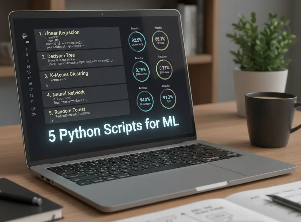 5 Scripts em Python para Machine Learning com Resultados